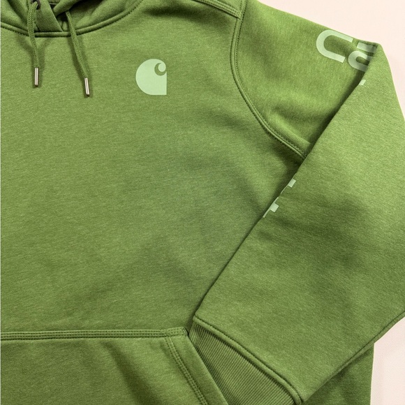 Carhartt Women’s 3X Relaxed Fit Hoodie – Green, Workwear Fleece Outdoor Campcore - Picture 2 of 11